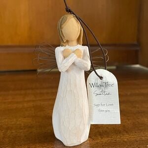 Willow Tree 2003 Sign for Love Angel Ornament Figurine Susan‎ Lordi DEMDACO ASL